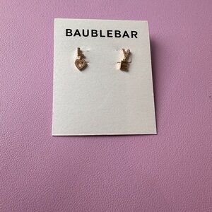 BaubleBar Gold Stud Earrings Minimalist Everyday Jewelry